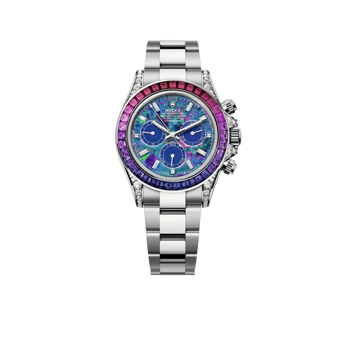 Cosmograph Daytona 'Winter' Opal Dial Sapphires Benzel White Gold Ref.126596 SABV