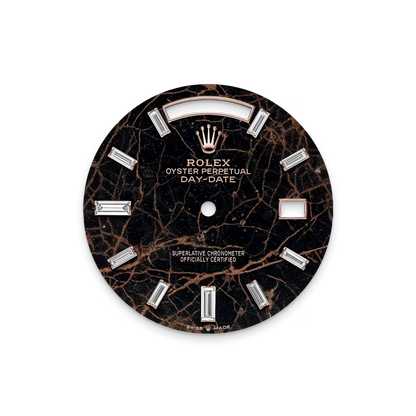 Day-Date 40 228345RBR Rose Gold Eisenkiesel Diamond Dial Diamond Bezel