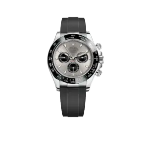 Rolex Daytona 40mm 116519 White Gold Steel Index Black Oysterflex Rubber Strap